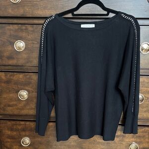 Carolyn Taylor Black Knit Top